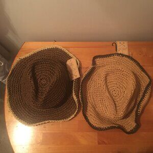 Tig and Arrow Cowboy Hats w/ Flexible Rims Dark and Light Brown NWT
